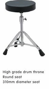 PDW DRUMS DG-2 Drum Throne With Round Seat Double Braced
