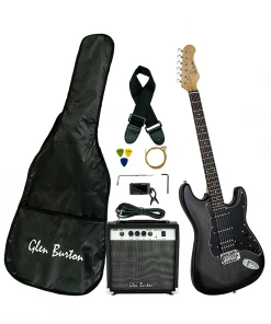 Electric Guitars Glen Burton USA Solid Body Strat Style Electric Guitar Packages