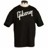 Gibson GTS-BLK Black T-Shirt With White Logo T Shirts