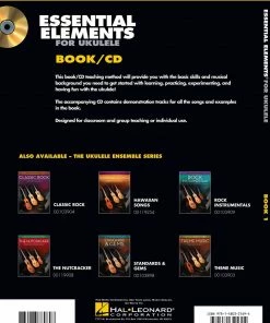 Hal Leonard USA ESSENTIAL ELEMENTS FOR UKULELE – METHOD BOOK 1 Comprehensive Ukulele Method Print Music