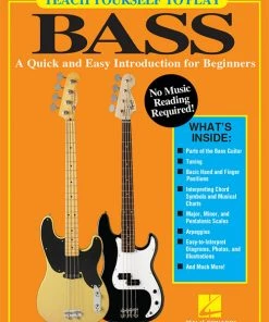 Hal Leonard USA Teach Yourself To Play Bass A Quick And Easy Introduction For Beginners Print Music