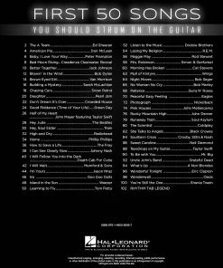 JJ Music Sales FIRST 50 SONGS YOU SHOULD STRUM ON GUITAR Print Music