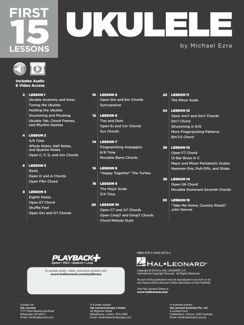 Best reviews of ๐ Hal Leonard USA First 15 Lessons โ Ukulele A Beginner's Guide, Featuring Step-By-Step Lessons With Audio, Video, And Popular Songs! โจ 2 Hal Leonard USA First 15 Lessons โ Ukulele A Beginner's Guide, Featuring Step-By-Step Lessons With Audio, Video, And Popular Songs!