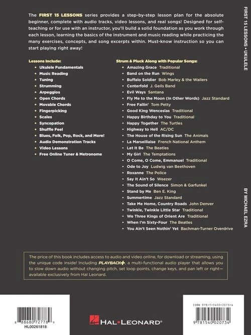 Best reviews of ๐ Hal Leonard USA First 15 Lessons โ Ukulele A Beginner's Guide, Featuring Step-By-Step Lessons With Audio, Video, And Popular Songs! โจ 6 Hal Leonard USA First 15 Lessons โ Ukulele A Beginner's Guide, Featuring Step-By-Step Lessons With Audio, Video, And Popular Songs!