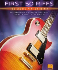 Hal Leonard USA FIRST 50 RIFFS YOU SHOULD PLAY ON GUITAR Print Music