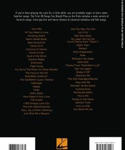 Hal Leonard USA FIRST 50 SONGS YOU SHOULD PLAY ON THE VIOLA A Must-Have Collection Of Well-Known Songs!