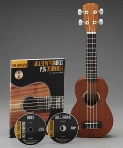 Hal Leonard USA HAL LEONARD UKULELE STARTER PACK Includes A Ukulele, Method Book With Online Audio, And DVD