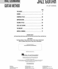 Hal Leonard USA Print Music HAL LEONARD GUITAR METHOD – JAZZ GUITAR Hal Leonard Guitar Method Stylistic Supplement