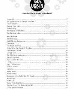 Hal Leonard USA JUMPIN' JIM'S '60S UKE-IN Ukulele Solo Print Music