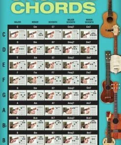 Hal Leonard USA Chord Charts & Posters UKULELE CHORDS 22″ X 34″ Poster