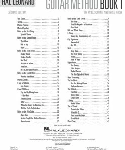 Hal Leonard USA Print Music HAL LEONARD GUITAR METHOD BOOK 1 – SECOND EDITION