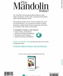 Hal Leonard USA PLAY MANDOLIN TODAY! – LEVEL 1 A Complete Guide To The Basics The Ultimate Self-Teaching Method!