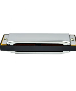 Huntington USA Harmonica's 10 Hole Harmonica With Box - Silver