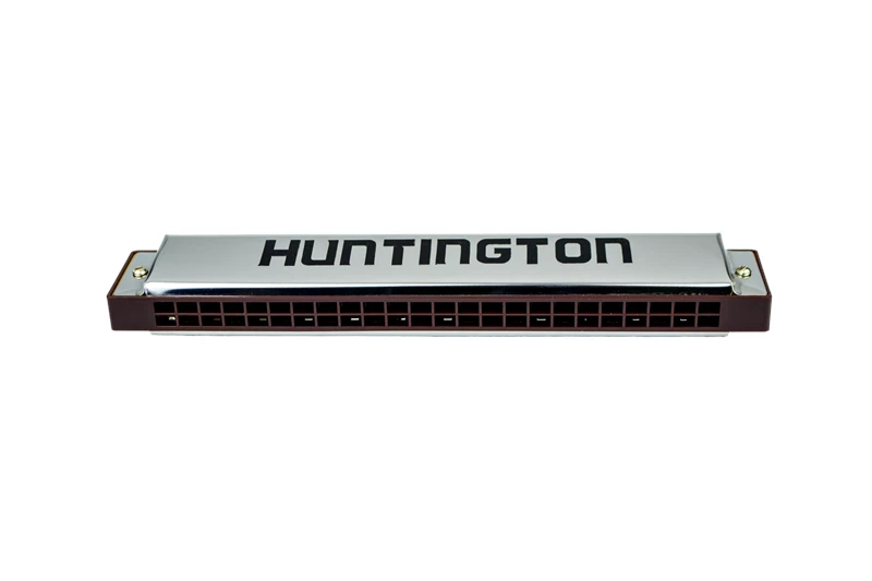 Budget โจ Huntington USA 24 Hole Harmonica With Box - Silver ๐ 1 Huntington USA 24 Hole Harmonica With Box - Silver