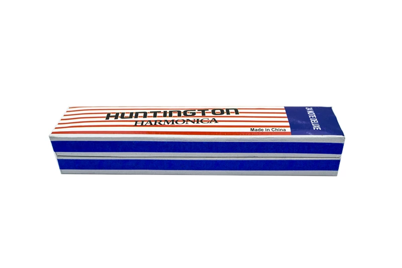 Budget โจ Huntington USA 24 Hole Harmonica With Box - Silver ๐ 2 Huntington USA 24 Hole Harmonica With Box - Silver