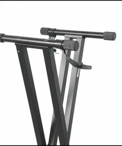 JJ Music Sales Accessories Deluxe X Style Keyboard Stand Double Brace