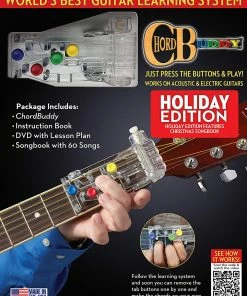 ChordBuddy USA Guitar Learning System With Christmas Song Book
