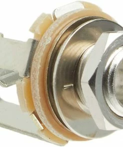 JJ Music Sales Input Jack Female 1/4-Inch Jack With Nut And Washer, Nickel Finish Input Jacks & Plates