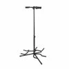JJ Music Sales Deluxe Triple Guitar Stand With Tripod Base