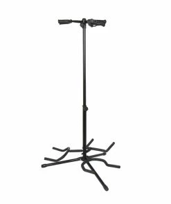 JJ Music Sales Deluxe Triple Guitar Stand With Tripod Base