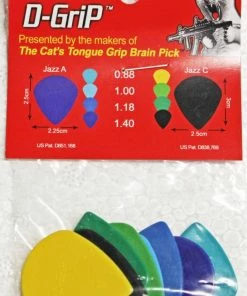 The Original Cat's Tongue D-Grip Jazz Pick Variety Pack (8)