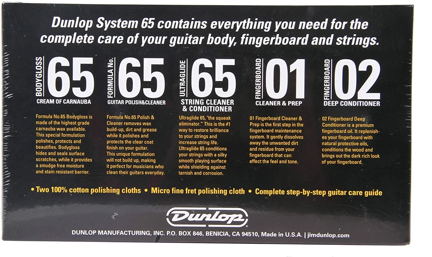 Cheapest ๐ Jim Dunlop System 65 Guitar Maintenance Kit Instrument Polish & Sprays ๐ฅ 4 Jim Dunlop System 65 Guitar Maintenance Kit Instrument Polish & Sprays