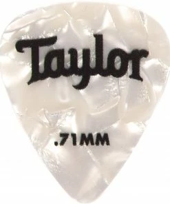Taylor Picks - Celluloid 351, White Pearl, .71 Mm, 12 Pack