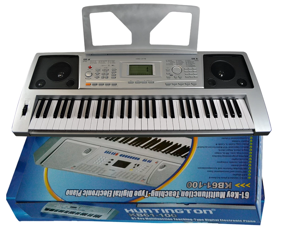 Best Pirce โจ Huntington USA 61 Key Electric Keyboard With Music Rack & AC Adaptor ๐งจ 2 Huntington USA 61 Key Electric Keyboard With Music Rack & AC Adaptor