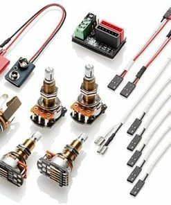 EMG USA EMG 1-2 Pickup Conversion Wiring Kit Solderless Long Shaft (Les Paul) Parts
