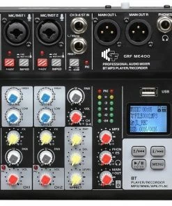Groove Factory GF ME400FX BT MP3 4 Channel Mixer With Effect, Bluetooth, MP3 & Recording Function Mixer's