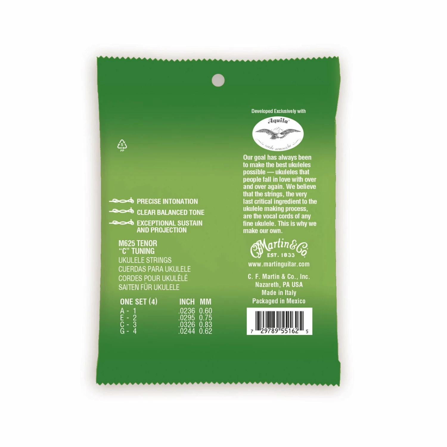 Outlet ๐ฅฐ Martin & Co. Ukulele Accessories Martin M625 Premium Polygut Ukulele Strings Tenor ๐ 2 Martin & Co. Ukulele Accessories Martin M625 Premium Polygut Ukulele Strings Tenor