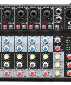 Groove Factory Mixer's GF M800FX BT MP3 8 Channel Mixer With Effect, Bluetooth, MP3 & Recording Function