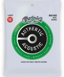 Martin & Co. MARTIN MA140S LIGHT 12 - 54 BRONZE 80/20 AUTHENTIC ACOUSTIC MARQUIS® SILKED GUITAR STRINGS