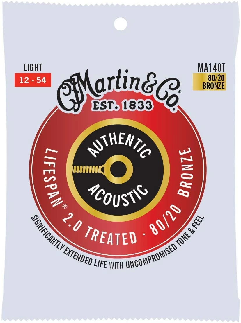 Best Pirce ✔️ Martin & Co. MARTIN MA140T LIGHT 12 - 54 BRONZE 80/20 AUTHENTIC ACOUSTIC LIFESPAN® 2.0 GUITAR STRINGS 🔔 1 Martin & Co. MARTIN MA140T LIGHT 12 - 54 BRONZE 80/20 AUTHENTIC ACOUSTIC LIFESPAN® 2.0 GUITAR STRINGS
