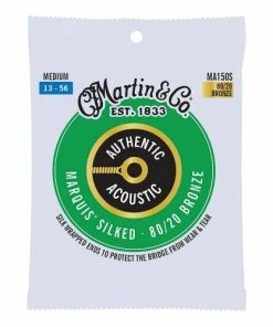Martin & Co. MARTIN MA150S MEDIUM 13 - 56 BRONZE 80/20 AUTHENTIC ACOUSTIC MARQUIS® SILKED GUITAR STRINGS