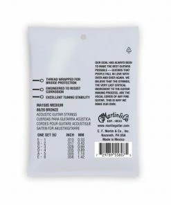 Martin & Co. MARTIN MA150S MEDIUM 13 - 56 BRONZE 80/20 AUTHENTIC ACOUSTIC MARQUIS® SILKED GUITAR STRINGS