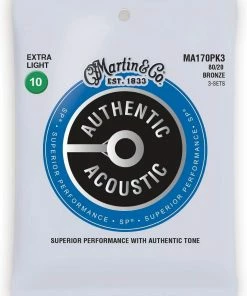 Martin & Co. MARTIN MA170PK3LIGHT 3 PACK AUTHENTIC ACOUSTIC SP® GUITAR STRINGS PHOSPHOR BRONZE