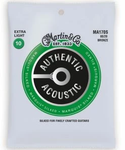 Martin & Co. MARTIN MA170S EXTRA LIGHT 10 - 47 BRONZE 80/20 AUTHENTIC ACOUSTIC MARQUIS® SILKED GUITAR STRINGS