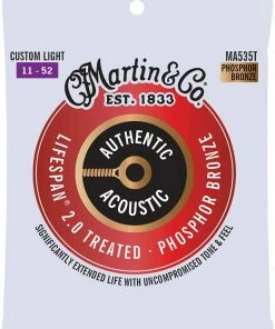 Martin & Co. MARTIN MA535T CUSTOM LIGHT 10 - 42 PHOSPHOR BRONZE AUTHENTIC ACOUSTIC LIFESPAN® 2.0 GUITAR STRINGS