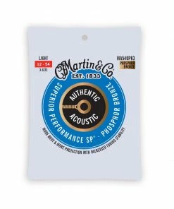 Martin & Co. MARTIN MA540PK3 LIGHT 3 PACK AUTHENTIC ACOUSTIC SP® GUITAR STRINGS PHOSPHOR BRONZE