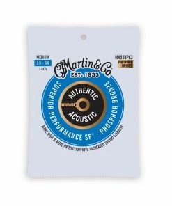 Martin & Co. MARTIN MA550PK3 MEDIUM 3 PACK AUTHENTIC ACOUSTIC SP® GUITAR STRINGS PHOSPHOR BRONZE