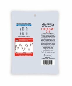 Martin & Co. MARTIN MA550TPK3 MEDIUM 3 PACK AUTHENTIC ACOUSTIC LIFESPAN® 2.0 GUITAR STRINGS PHOSPHOR BRONZE