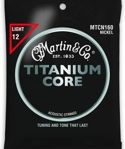 Martin & Co. MARTIN MTCN160 LIGHT 12-55 TITANIUM CORE GUITAR STRINGS