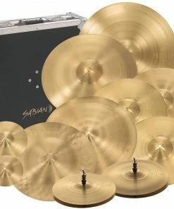 SABIAN NP5006B Paragon Neil Peart Complete Cymbal Set Brilliant Finish W/ Flight Made In Canada