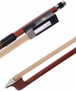 JJ Music Sales Violin Bow 4/4 Brazilwood Bow For Violin Octagonal Stick Ebony Frog With Mongolian Horse Hair Accessories