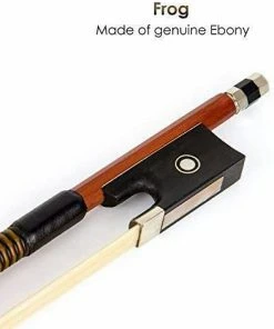 JJ Music Sales Violin Bow 4/4 Brazilwood Bow For Violin Octagonal Stick Ebony Frog With Mongolian Horse Hair Accessories