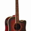Oscar Schmidt OG2CETR Acoustic Electric Dreadnought Cutaway Guitar - Trans Redburst - Pre Owned