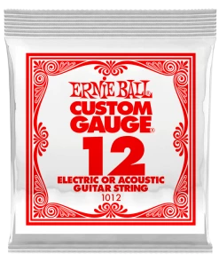 ERNIE BALL .012 PLAIN STEEL 1012 ELECTRIC OR ACOUSTIC GUITAR STRINGS