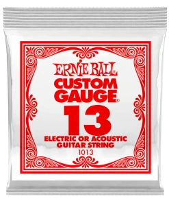 ERNIE BALL .013 PLAIN STEEL ELECTRIC OR ACOUSTIC GUITAR STRINGS