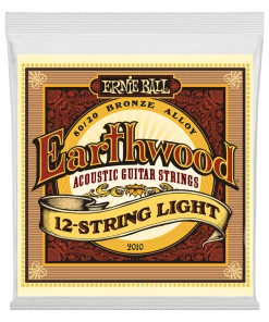ERNIE BALL 2010 EARTHWOOD LIGHT 12-STRING 80/20 BRONZE ACOUSTIC GUITAR STRINGS - 9-46 GAUGE